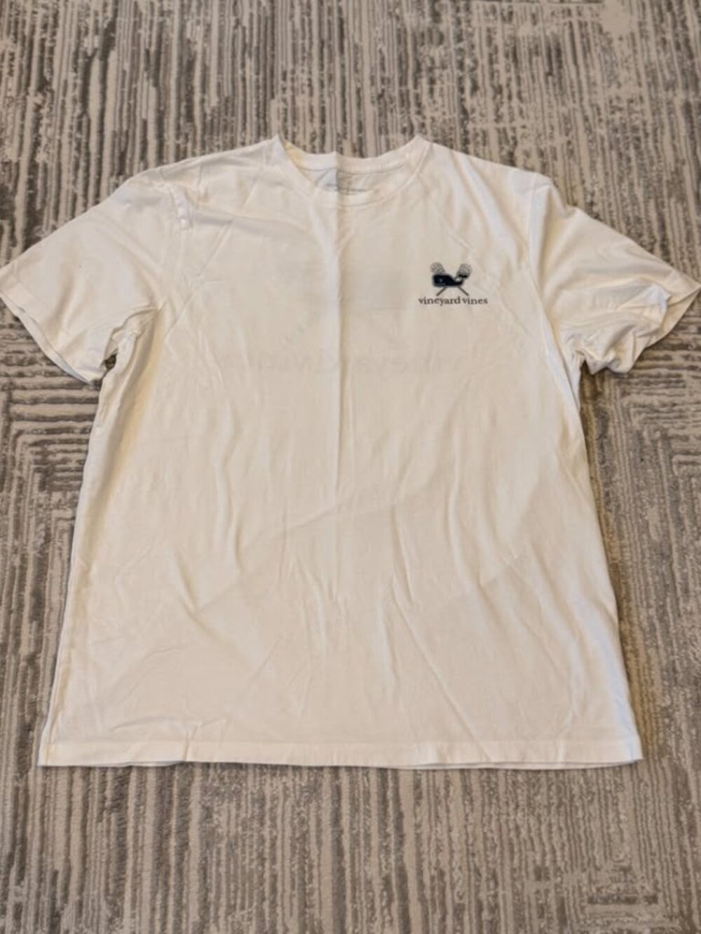 NEW Vineyard Vines men's XL white/navy Lacrosse t-shirt